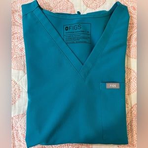 Figs Teal Women's Top